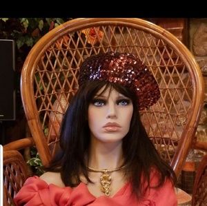 Bronze Sequined Tam O Shanter (aka Tam Hat)